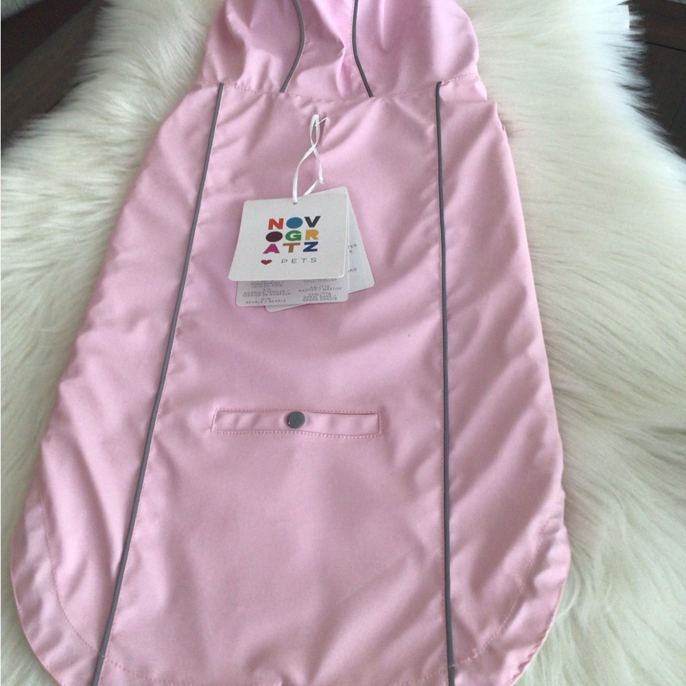 Pink Pet Raincoat by Novogratz